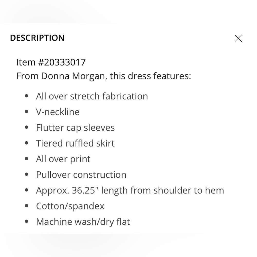 Donna Morgan Lemon Printed Flutter Cap Sleeve Ruf… - image 4